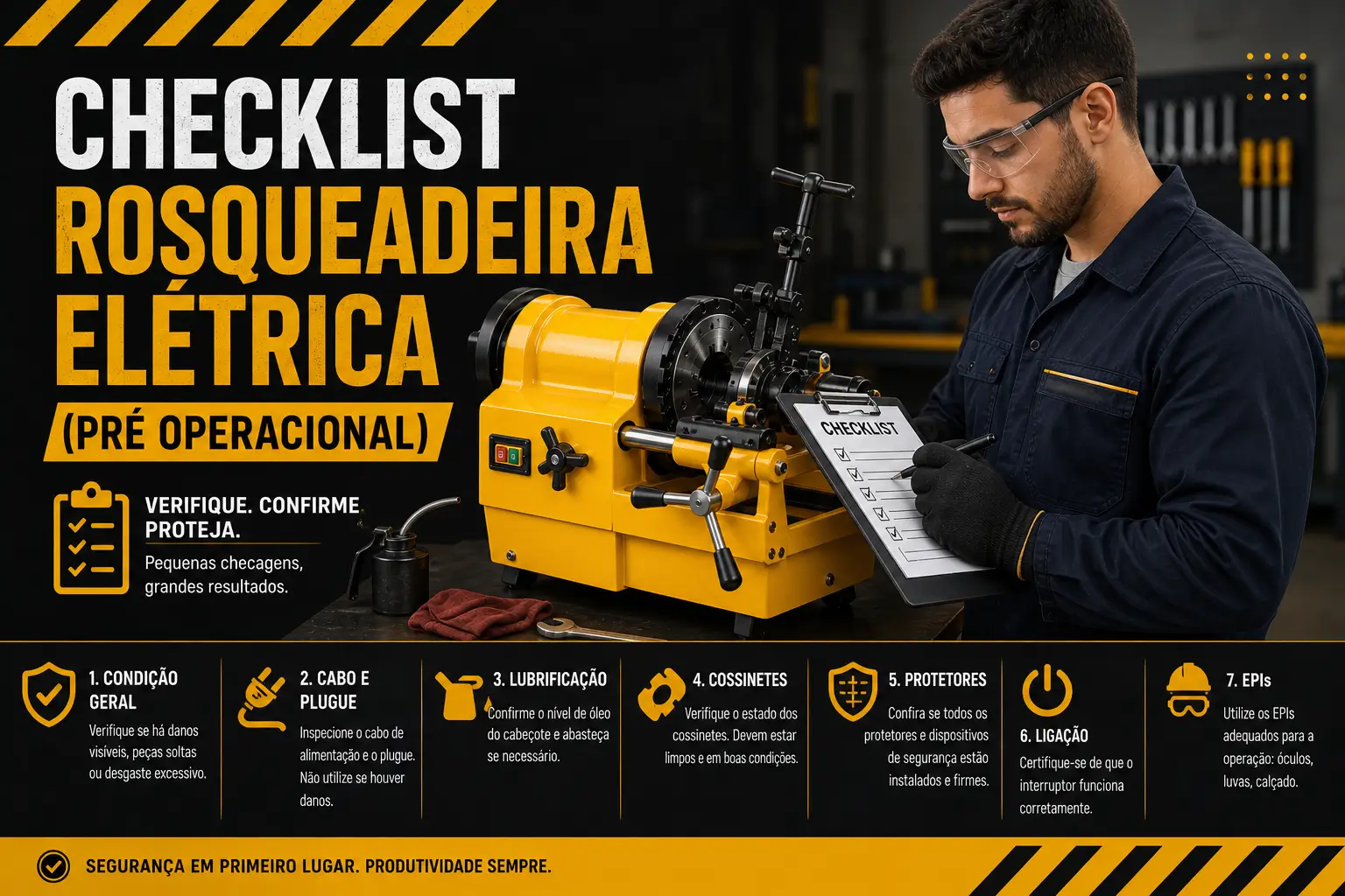 checklist-rosqueadeira-eletrica