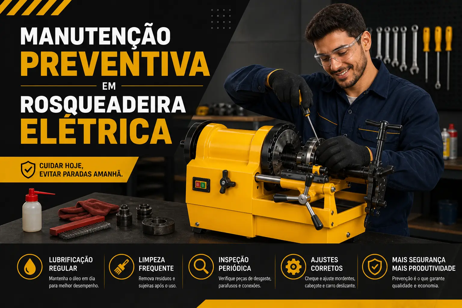 manutencao-rosqueadeira-eletrica