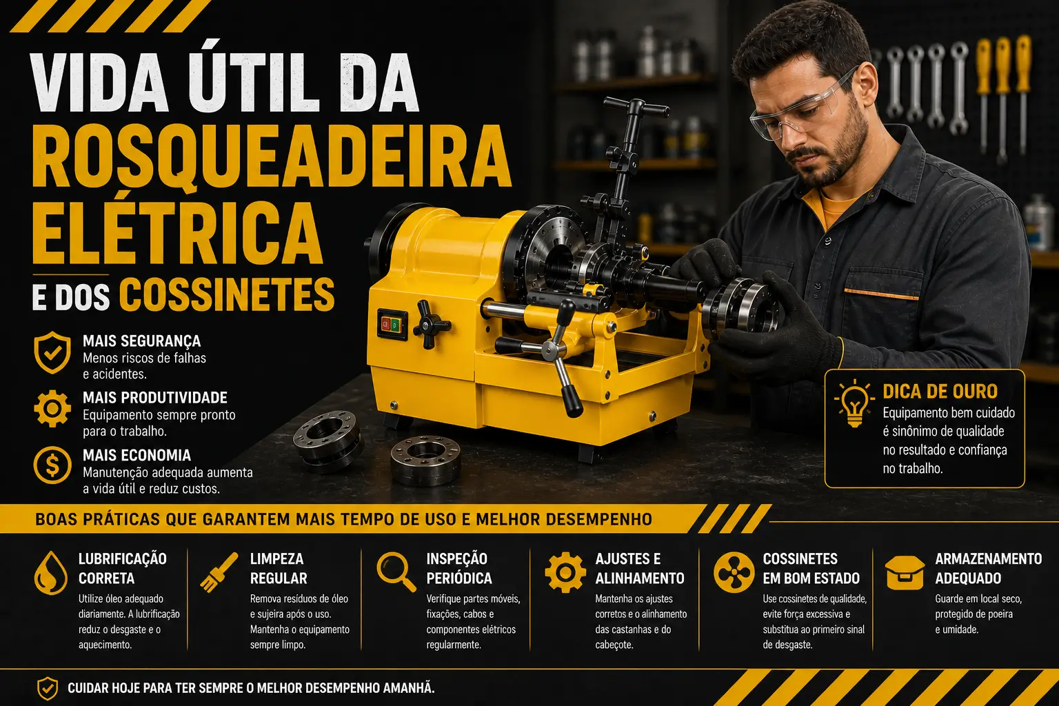 vida-util-rosqueadeira-eletrica
